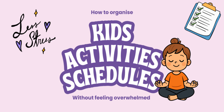 Organise Kids Activities Schedules