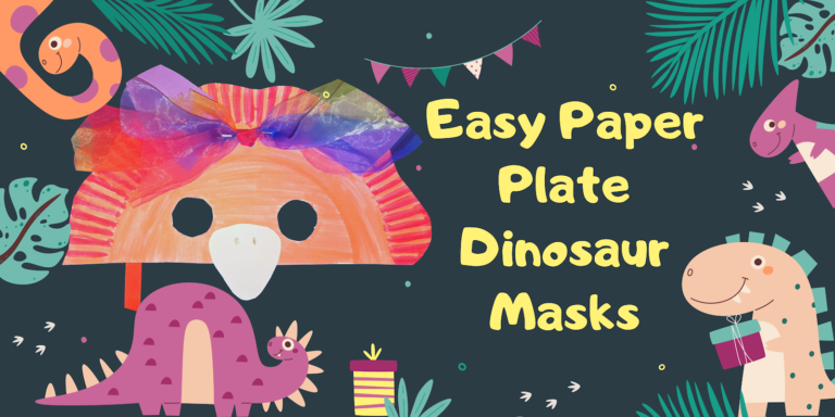 Easy Paper Plate Dinosaur Mask