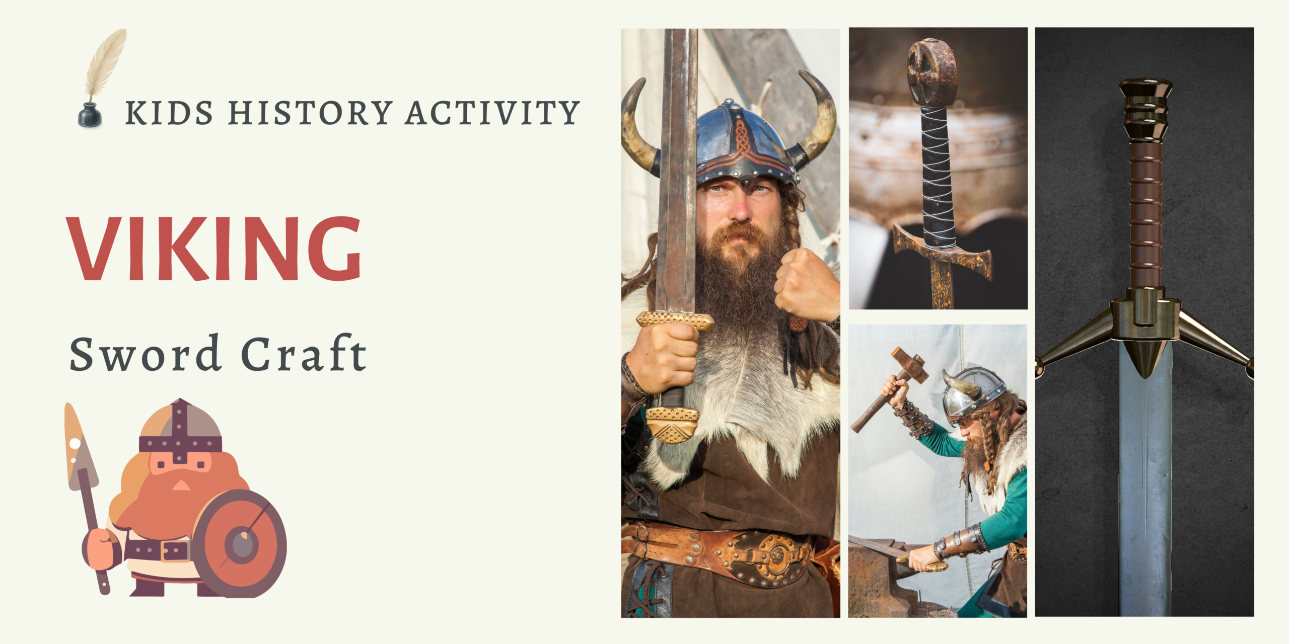 Easy Viking Sword Craft for Kids: Make a Cardboard Viking Sword